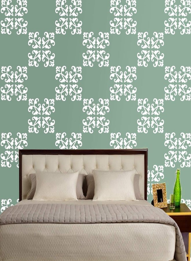 DECORNOW Bundi Floral Art Reusable DIY Wall Stencil Painting, Suitable for Home Decoration, Wall Decoration Size : (16 inch x 24 inch) - Image 2